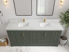 Alys 80 in. W x 22 in. D Double Sink Bathroom Vanity - photo 12