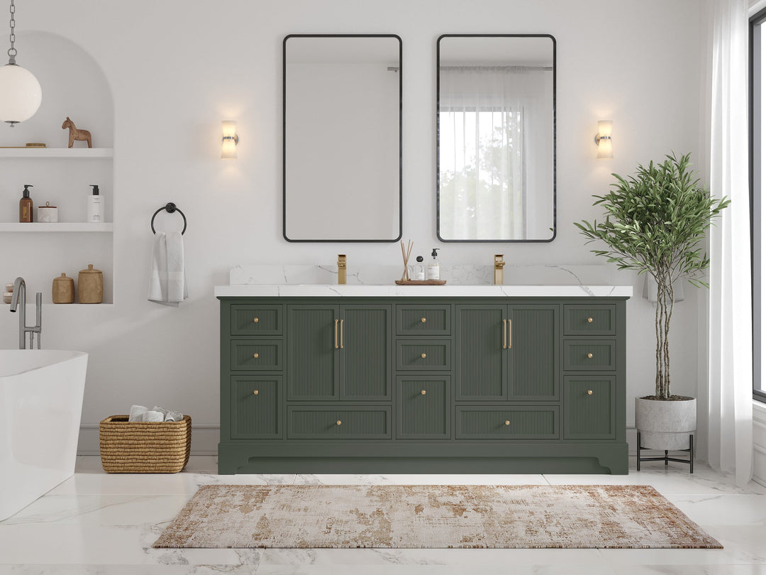Alys 80 in. W x 22 in. D Double Sink Bathroom Vanity - Willow Bath and Vanity