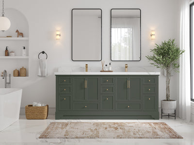 Alys 80 in. W x 22 in. D Double Sink Bathroom Vanity - Willow Bath and Vanity
