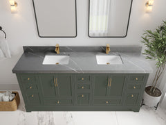 Alys 80 in. W x 22 in. D Double Sink Bathroom Vanity - photo 16