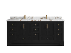 Alys 80 in. W x 22 in. D Double Sink Bathroom Vanity - photo 40