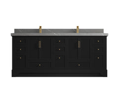 Alys 80 in. W x 22 in. D Double Sink Bathroom Vanity - photo 36