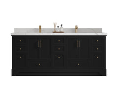 Alys 80 in. W x 22 in. D Double Sink Bathroom Vanity - photo 1