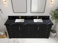 Alys 80 in. W x 22 in. D Double Sink Bathroom Vanity - photo 15