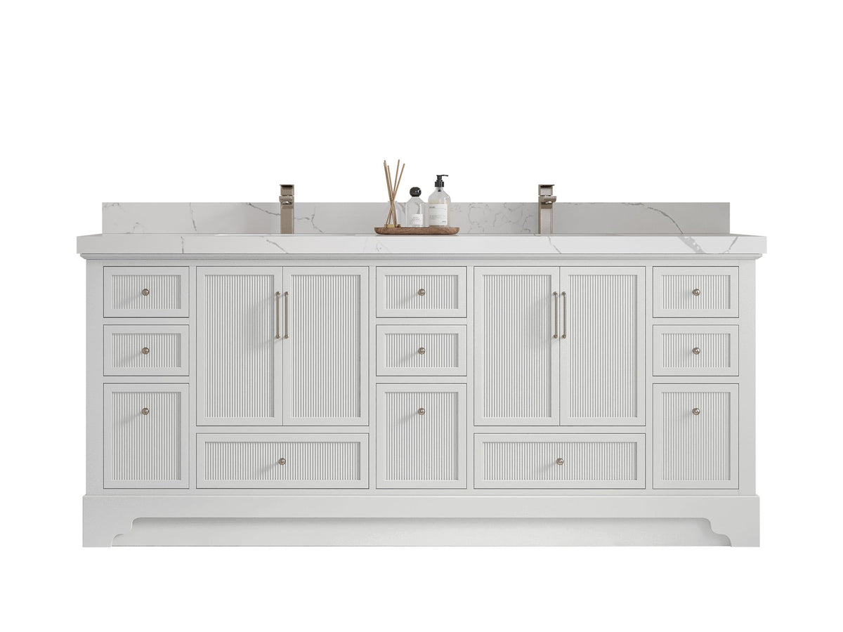 Alys 80 in. W x 22 in. D Double Sink Bathroom Vanity - Willow Bath and Vanity
