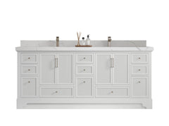 Alys 80 in. W x 22 in. D Double Sink Bathroom Vanity - photo 1