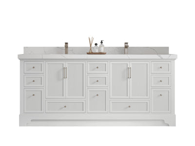 Alys 80 in. W x 22 in. D Double Sink Bathroom Vanity - Willow Bath and Vanity