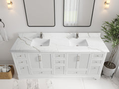 Alys 80 in. W x 22 in. D Double Sink Bathroom Vanity - photo 8