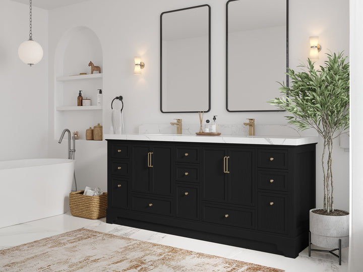 Alys 80 in. W x 22 in. D Double Sink Bathroom Vanity - photo 2