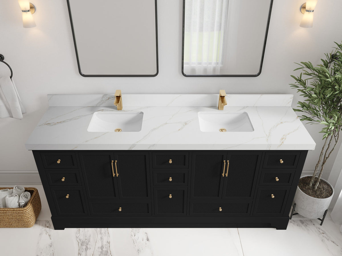 Alys 80 in. W x 22 in. D Double Sink Bathroom Vanity - Willow Bath and Vanity
