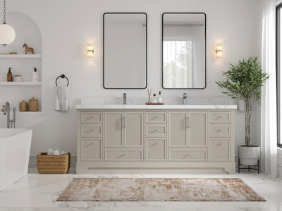 Alys 84 in. W x 22 in. D Double Sink Bathroom Vanity - Willow Bath and Vanity