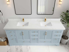 Alys 84 in. W x 22 in. D Double Sink Bathroom Vanity - photo 29