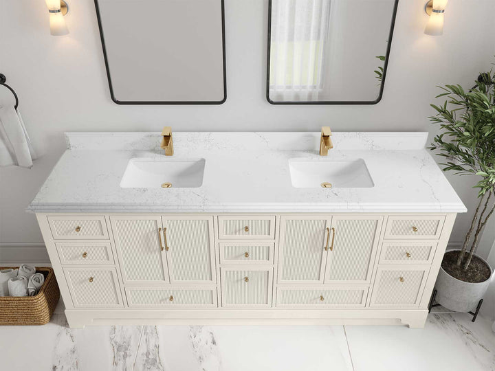 Alys 84 in. W x 22 in. D Double Sink Bathroom Vanity - photo 24