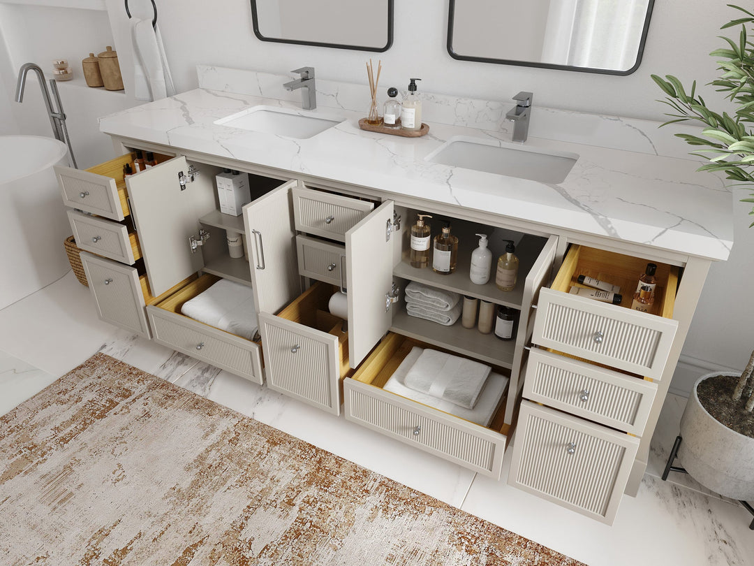 Alys 84 in. W x 22 in. D Double Sink Bathroom Vanity - Willow Bath and Vanity