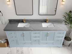 Alys 84 in. W x 22 in. D Double Sink Bathroom Vanity - photo 35
