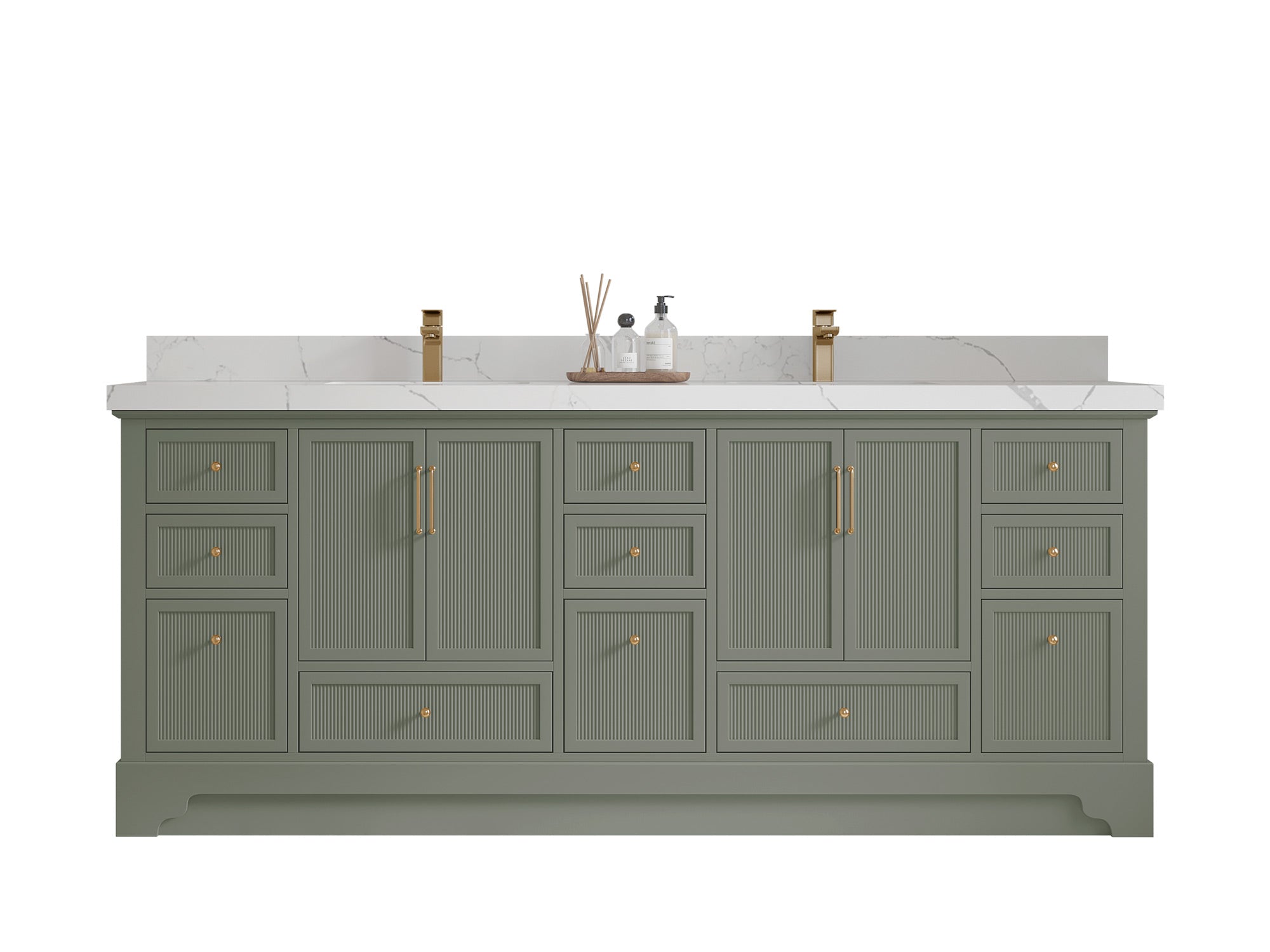 Alys 84 in. W x 22 in. D Double Sink Bathroom Vanity - Willow Bath and Vanity