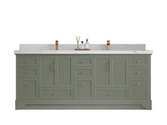 Alys 84 in. W x 22 in. D Double Sink Bathroom Vanity - photo 1