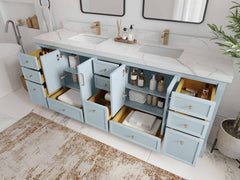 Alys 84 in. W x 22 in. D Double Sink Bathroom Vanity - photo 3