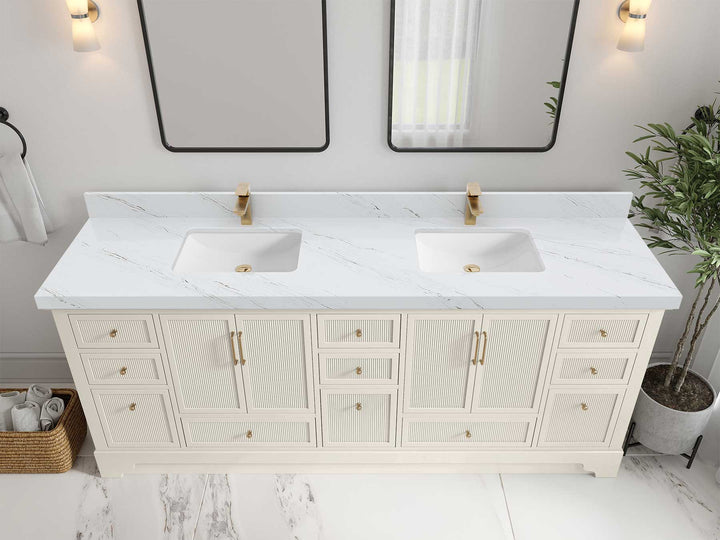 Alys 84 in. W x 22 in. D Double Sink Bathroom Vanity - photo 42