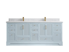 Alys 84 in. W x 22 in. D Double Sink Bathroom Vanity - photo 26