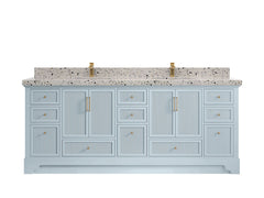 Alys 84 in. W x 22 in. D Double Sink Bathroom Vanity - photo 38