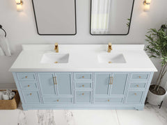 Alys 84 in. W x 22 in. D Double Sink Bathroom Vanity - photo 27