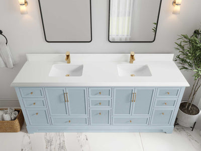 Alys 84 in. W x 22 in. D Double Sink Bathroom Vanity - Willow Bath and Vanity
