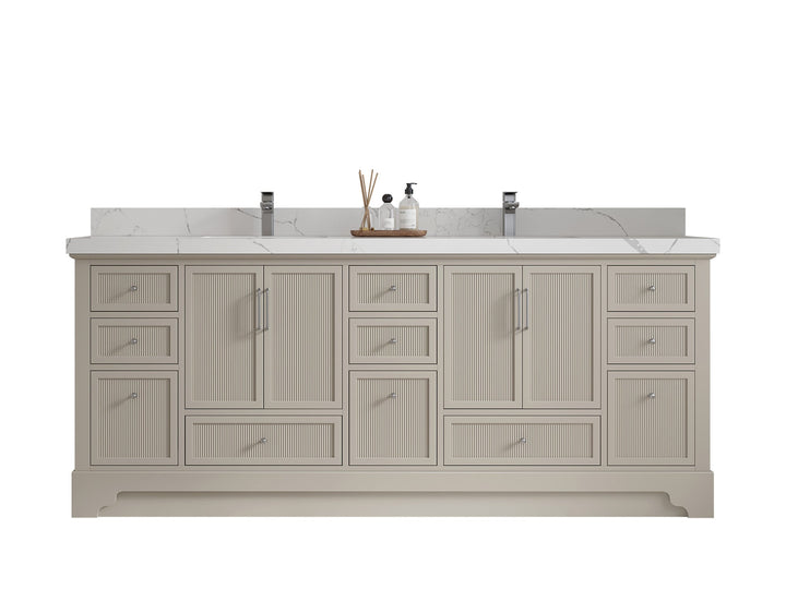 Alys 84 in. W x 22 in. D Double Sink Bathroom Vanity - photo 1