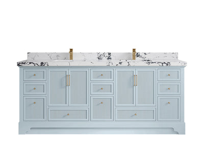 Alys 84 in. W x 22 in. D Double Sink Bathroom Vanity - Willow Bath and Vanity