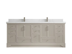 Alys 84 in. W x 22 in. D Double Sink Bathroom Vanity - photo 28