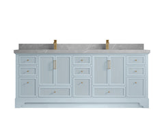 Alys 84 in. W x 22 in. D Double Sink Bathroom Vanity - photo 32