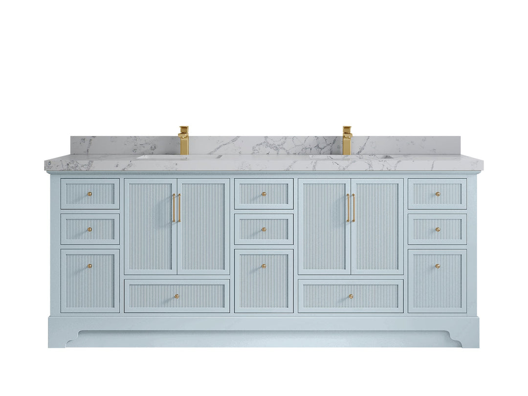 Alys 84 in. W x 22 in. D Double Sink Bathroom Vanity - Willow Bath and Vanity