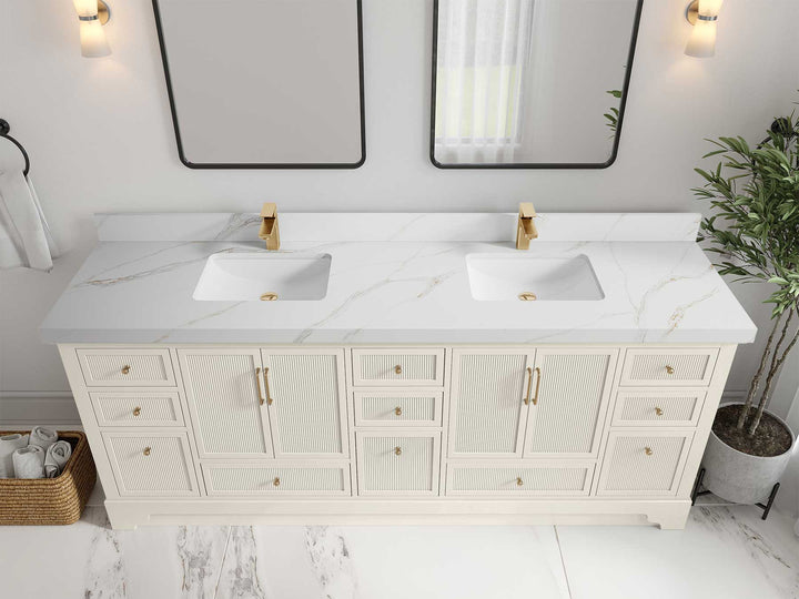 Alys 84 in. W x 22 in. D Double Sink Bathroom Vanity - photo 20