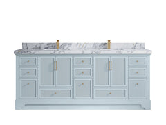 Alys 84 in. W x 22 in. D Double Sink Bathroom Vanity - photo 20