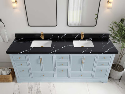 Alys 84 in. W x 22 in. D Double Sink Bathroom Vanity - Willow Bath and Vanity