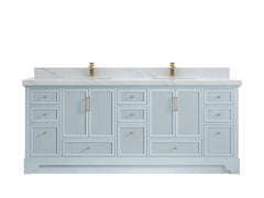 Alys 84 in. W x 22 in. D Double Sink Bathroom Vanity - photo 34