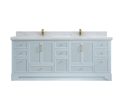 Alys 84 in. W x 22 in. D Double Sink Bathroom Vanity - Willow Bath and Vanity
