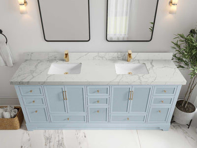 Alys 84 in. W x 22 in. D Double Sink Bathroom Vanity - Willow Bath and Vanity
