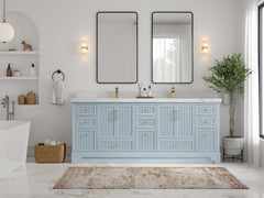 Alys 84 in. W x 22 in. D Double Sink Bathroom Vanity - photo 5