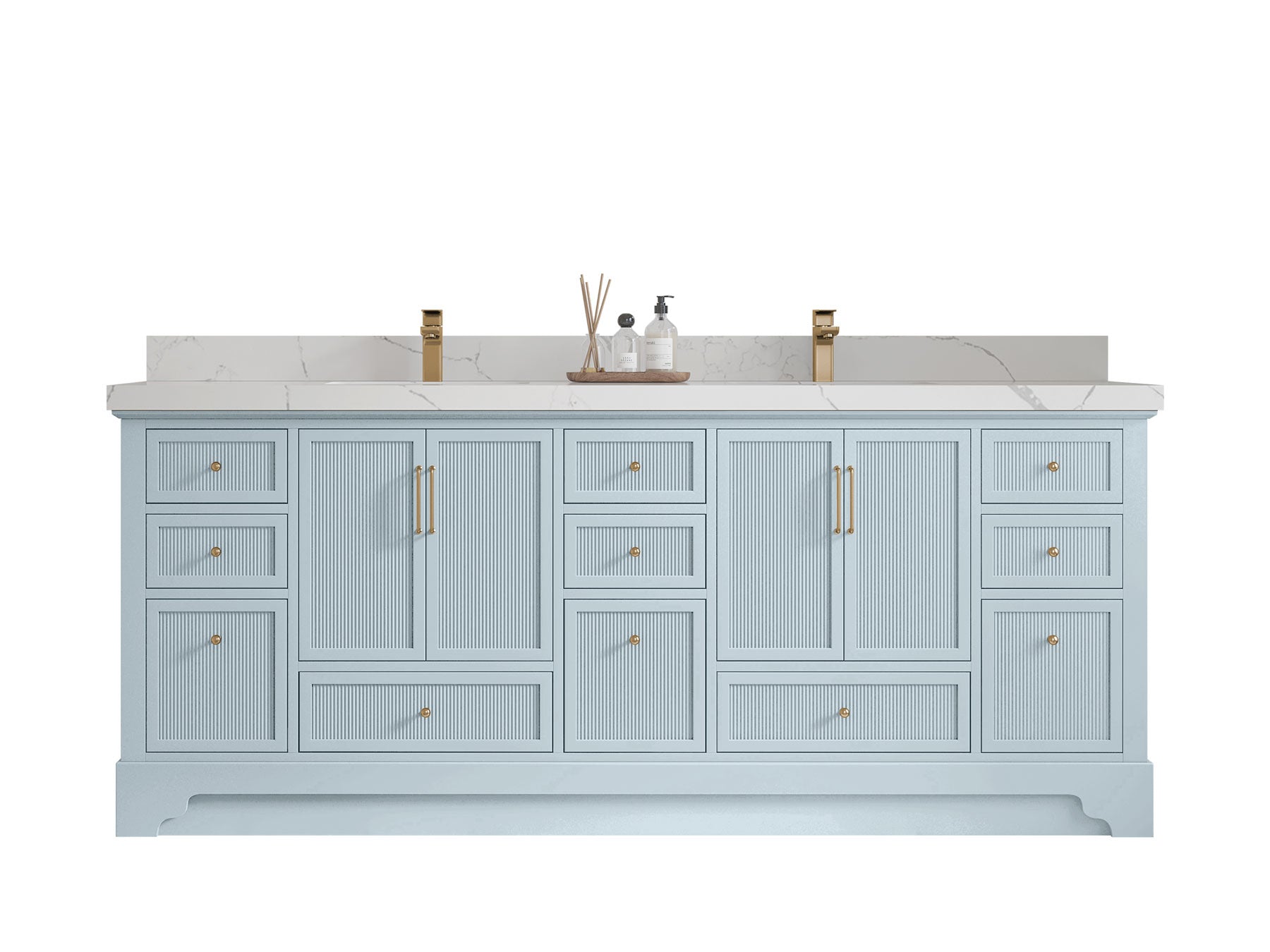 Alys 84 in. W x 22 in. D Double Sink Bathroom Vanity - Willow Bath and Vanity