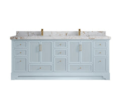 Alys 84 in. W x 22 in. D Double Sink Bathroom Vanity - photo 42