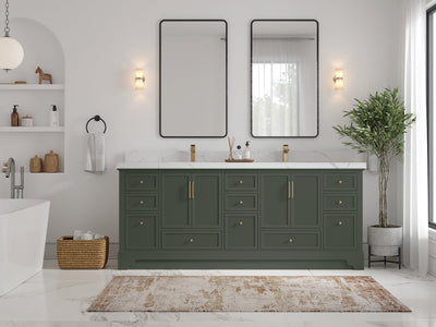 Alys 84 in. W x 22 in. D Double Sink Bathroom Vanity - Willow Bath and Vanity