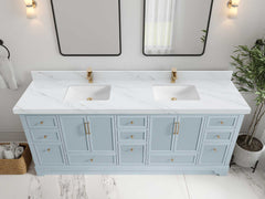 Alys 84 in. W x 22 in. D Double Sink Bathroom Vanity - photo 33