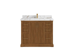 Alys Teak Wood 42 in. W x 22 in. D Single Sink Bathroom Vanity - photo 21