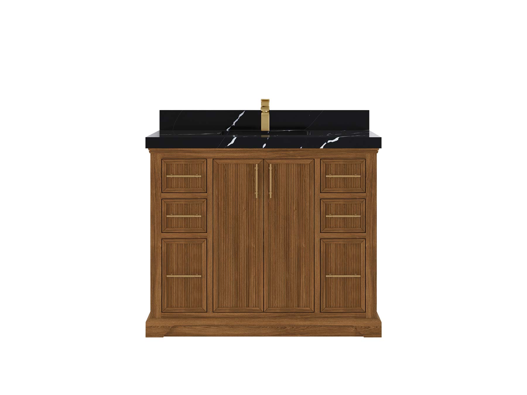 Alys Teak Wood 42 in. W x 22 in. D Single Sink Bathroom Vanity - Willow Bath and Vanity