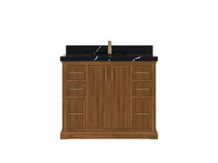 Alys Teak Wood 42 in. W x 22 in. D Single Sink Bathroom Vanity - photo 9