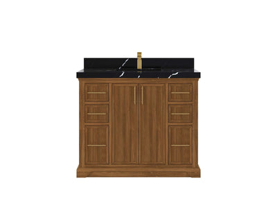 Alys Teak Wood 42 in. W x 22 in. D Single Sink Bathroom Vanity - Willow Bath and Vanity