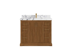 Alys Teak Wood 42 in. W x 22 in. D Single Sink Bathroom Vanity - photo 23