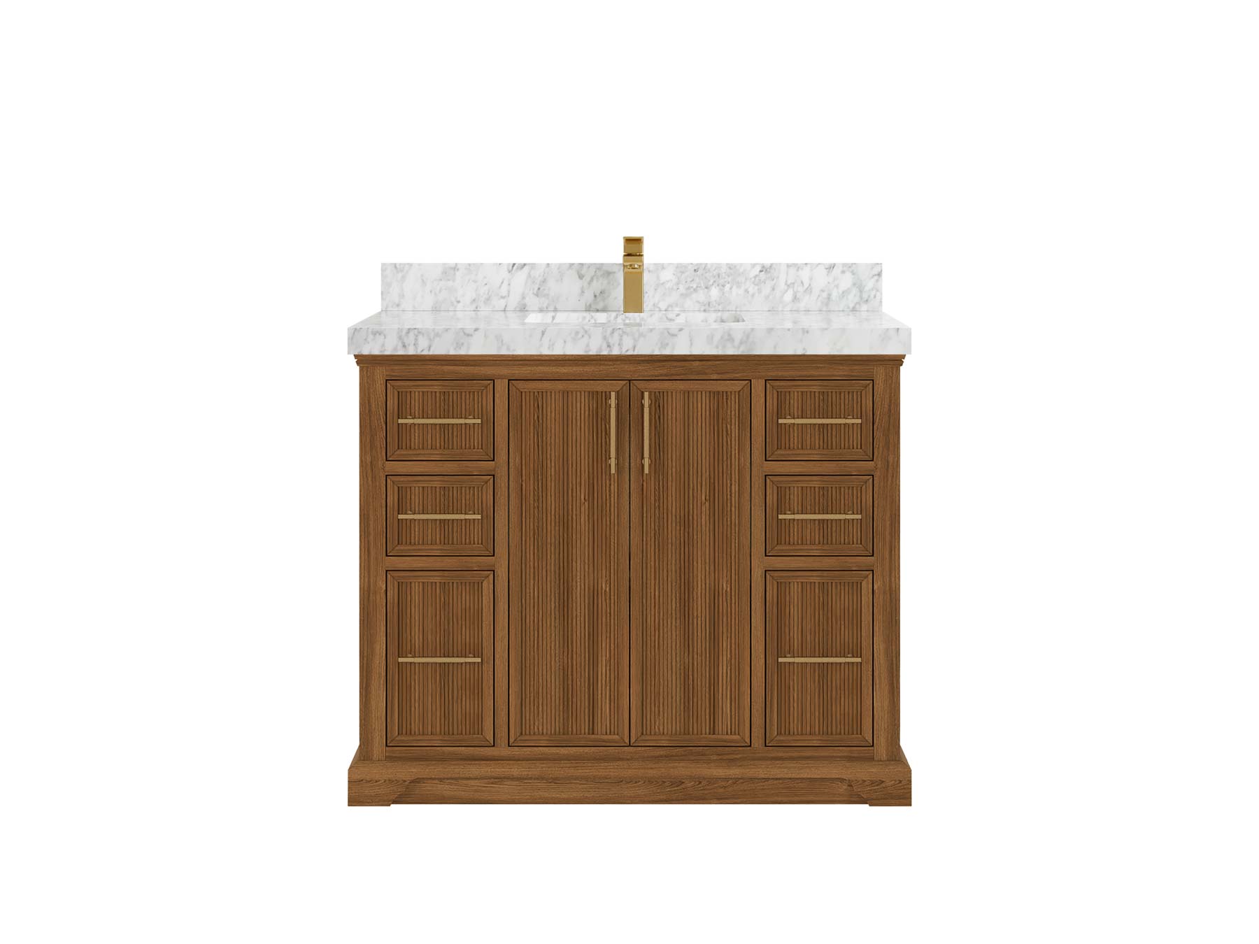 Alys Teak Wood 42 in. W x 22 in. D Single Sink Bathroom Vanity - Willow Bath and Vanity