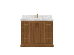 Alys Teak Wood 42 in. W x 22 in. D Single Sink Bathroom Vanity - photo 7